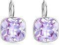 wholesale Sterling Silver Austrian Crystal Hypoallergenic Leverback Earrings Women s Gift-0-11