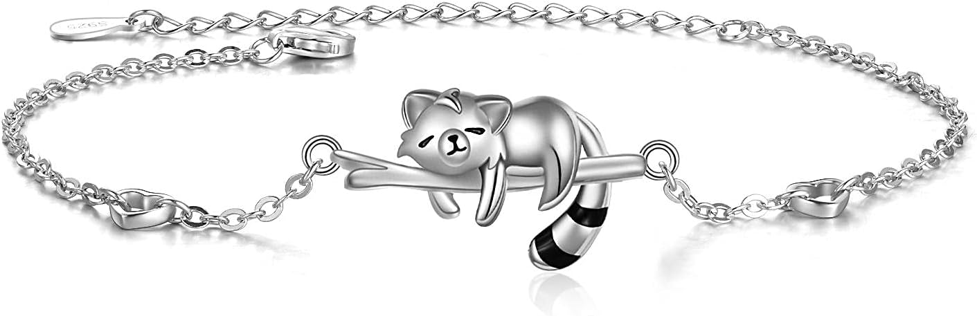 wholesale 925 Sterling Silver Red Panda Charm Bracelet for Women Girls Animal  Idea-0-0