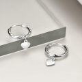 wholesale 925 Sterling Silver Hypoallergenic Twisted Hoops with Heart Charm - Daily Wear Jewelry for Women-0-1