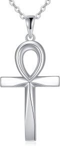 wholesale 925 Sterling Silver Abalone Shell Inlay Cross Pendant Necklace Religious s for Women and Men-0-1