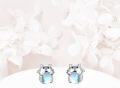 wholesale 925 Sterling Silver Moonstone Cat Guinea Pig Stud Earrings for Women-0-4