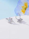 wholesale Sterling Silver Sunflwoer/snowflake Leverback Earrings Drop Dangle Jewelry For Women -0-4