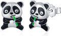 wholesale 925 Sterling Silver Panda Stud Earrings for Women Turquoise Crystal Animal s for Daughter Wife-0-0