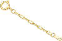 wholesale 14k Gold Chain Extender for Necklaces and Bracelets Durable Removable 0.5/1/1.5/2/3 Extension Chain-style 7(Yellow)-Spring Clasp