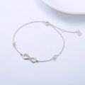 wholesale 14K Gold Infinity Charm Bracelet with Pearls and Cubic Zirconia for Women's Gifts-0-14