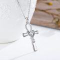 wholesale 925 Sterling Silver Heart Cross Pendant Necklace for Women Men Simple s-0-1