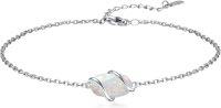 wholesale  Sterling Silver Gemstone Dainty Anklet for Women Beach Jewelry Gift -Opal