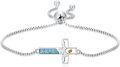 wholesale Cross Mustard Seed Bracelet 925 Sterling Silver Faith Christian Jewelry Christmas Gifts For Women Her -0-0