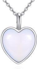 wholesale 925 Sterling Silver Black Onyx Heart Pendant Necklaces for Women Gifts-0-0