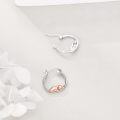 wholesale 925 Sterling Silver Dinosaur Hoop Earrings - Adorable Gift for Girls and Women-0-2