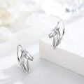 wholesale 925 Sterling Silver Unicorn Hoop Earrings for Women - Hypoallergenic & Adorable -0-1