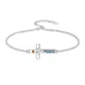 TOUPOP 925 Sterling Silver Mountain Turquoise Mustard Seed Bracelet-0-0