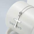 wholesale 925 Sterling Silver Cross Pendant Necklace with Adjustable Chain (16-20 inches)-0-1