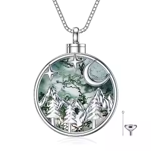 2-Mountain Range-Moss Agate Crystal