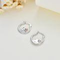 wholesale 925 Sterling Silver Hoop Earrings Wholesale With Frog And Flower Design-0-4
