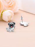 wholesale 925 Sterling Silver Pug Dog Stud Earrings for Women -0-4
