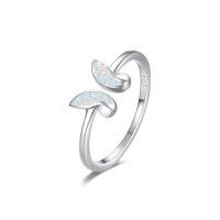wholesale 925 Sterling Silver Adjustable Open Ring Trendy Jewelry Gift for Women Christmas Birthday Engagement Wedding-Butterfly