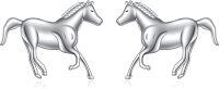 wholesale 925 Sterling Silver Horse Stud Earrings - Hypoallergenic Gift for Women-Horse