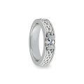 wholesale 925 Sterling Silver Men's Rings Wholesale With Engraving And Zircon Detail-0-2