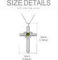 wholesale Sterling Silver Austrian Crystal Cross Urn Necklace for Ashes Pet Human Keepsake-0-24