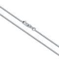 wholesale 925 Sterling Silver Box Link Chain Necklace 18-36 for Men/Women/Girls-0-0