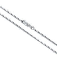 wholesale 925 Sterling Silver Box Link Chain Necklace 18-36 for Men/Women/Girls-16 Inch Silver