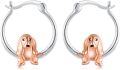 wholesale 925 Sterling Silver Gold Plated Basset Hound Dog Hoop Earrings for Girls' Gifts-0-0