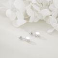wholesale 925 Sterling Silver Classic Pearl Stud Earrings-0-3