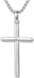 wholesale 925 Sterling Silver Celtic Crucifix Cross Pendant Necklace for Men & Women-0-0
