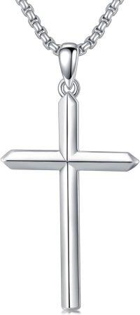 wholesale 925 Sterling Silver Celtic Crucifix Cross Pendant Necklace for Men & Women-A Nail Cross Necklace