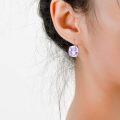 wholesale Sterling Silver Austrian Crystal Hypoallergenic Leverback Earrings Women s Gift-0-12
