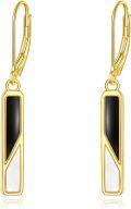 wholesale Gold-Plated 925 Sterling Silver Black Onyx Filigree Leverback Drop Earrings-0-0