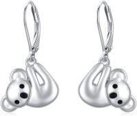 wholesale 925 Sterling Silver Koala Bear Dream Catcher Drop Earrings for Women-C-Koala