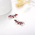 wholesale Sterling Silver Austrian Crystal Leaf Ear Climbers Hypoallergenic Earrings for Sensitive Ears-0-20