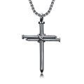 wholesale 925 Sterling Silver Nail Cross Necklace - Mens Religious s-0-0