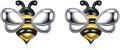 wholesale 925 Sterling Silver Bumblebee Stud Earrings for Women Girls-0-0