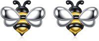 wholesale 925 Sterling Silver Bumblebee Stud Earrings for Women Girls-G-Bee