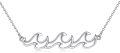 wholesale 925 Sterling Silver Ocean Wave Pendant Necklace for Women - Beach s-0-0