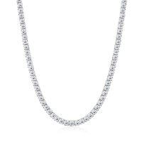 wholesale 925 Sterling Silver Cubic Zirconia Tennis Necklace For Women-Silver