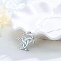 wholesale 925 Sterling Silver Celtic Trinity Knot Opalite Moonstone Pendant Necklace for Women's Gifts-0-1
