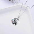 wholesale 925 Sterling Silver Wolf & Cub Moonstone Pendant Necklaces for Women Girls  Ideas-0-4