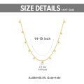 wholesale 14k Gold Dangling Ball Bead Station Chain Necklace For Women-0-1