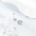 wholesale 925 Sterling Silver Lotus Flower Stud Earrings - Hypoallergenic Jewelry for Women and Girls-0-2
