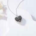 wholesale TOUPOP Tree Of Life Urn Necklaces For Ashes 925 Sterling Silver Heart Cremation Jewelry Memorial Keepsake Jewelry With Funnel Filler For Women Men -0-2