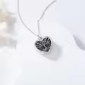 TOUPOP Sterling Silver Tree Of Life Urn Necklace For Ashes Memorial Keepsake-0-2
