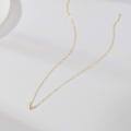 wholesale 18k Gold V Shape Lab Diamond Pendant Necklace Wholesale With Chain-0-4