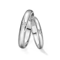 TOUPOP 10k/14k/18k Gold & Sterling Silver Moissanite Couples Rings Set-0-0
