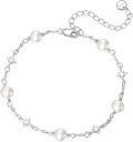 wholesale 925 Sterling Silver Pearl Star Charm Bracelet Gift for Mom-0-0