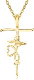 wholesale Gold 925 Sterling Silver Nurse Pendant with Stethoscope and Heartbeat Design - Perfect Gift for RNs-0-0