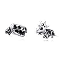 wholesale 925 Sterling Silver Triceratops & T-Rex Stud Earrings for Men Women Boys Girls Kids s 4PCs Set-Dinosaur Fossil